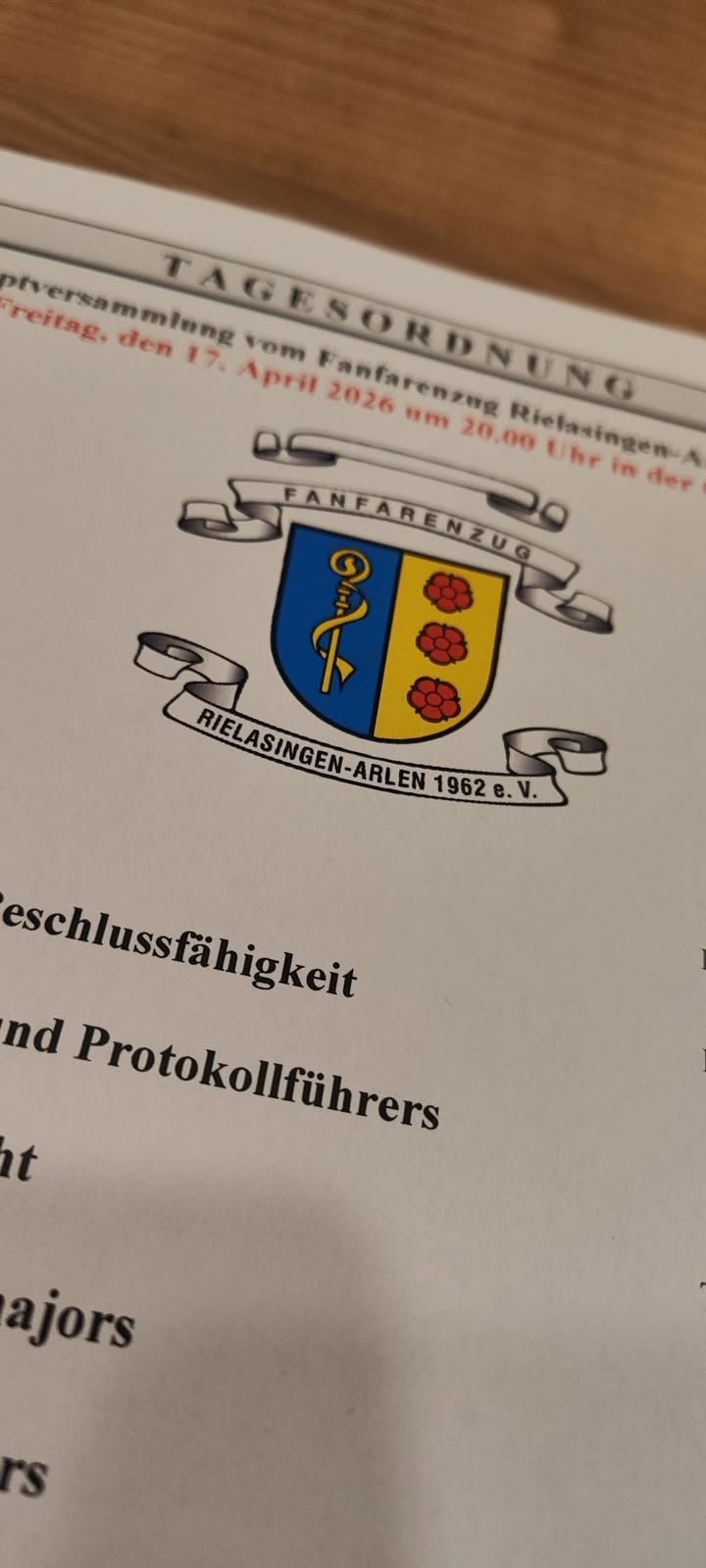 Fᴀɴғᴀʀᴇɴᴢᴜɢ Rɪᴇʟᴀsɪɴɢᴇɴ﹣Aʀʟᴇɴ ₁₉₆₂ ᴇ.V.